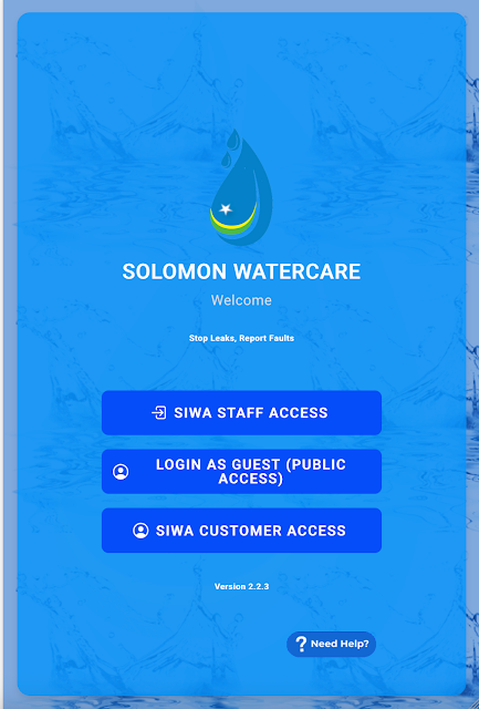 Solomon WaterCare App & Backoffice preview